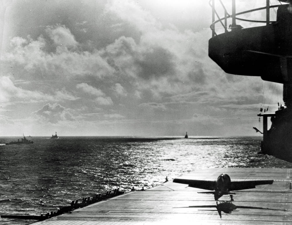 A Grumman F4F-4 Wildcat fighter takes off from the aircraft carrier USS Enterprise (CV-6), circa 1942. (U.S. Library of Congress Photograph.)