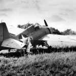 A Grumman F4F-4 Wildcat damaged near Henderson Field on Guadalcanal. (U.S. Navy Photograph.)