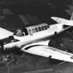 The Vultee YA-19 (Vultee V-11) attack aircraft flying in U.S. Army Air Corps service. (U.S. Air Force Photograph.)