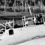 Wreckage of a U.S. Navy Grumman TBF-1 Avenger of Torpedo Squadron VT-8 photographed on Guadalcanal, November 1942. (U.S. Navy Photograph.)