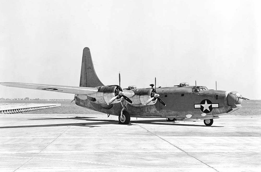 A Consolidated PB4Y-2 Privateer photographed at Naval Air Station Patuxent River, Maryland in July 1944. (Official U.S. Navy Photograph.)