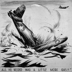 "All he needed was a little more gas!" -- Charles Henry Alston, Office for Emergency Management, Office of War Information, National Archives and Records Administration, College Park.