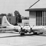 A Boeing B-29 Superfortress used by NACA for engine cooling research in June 1944.