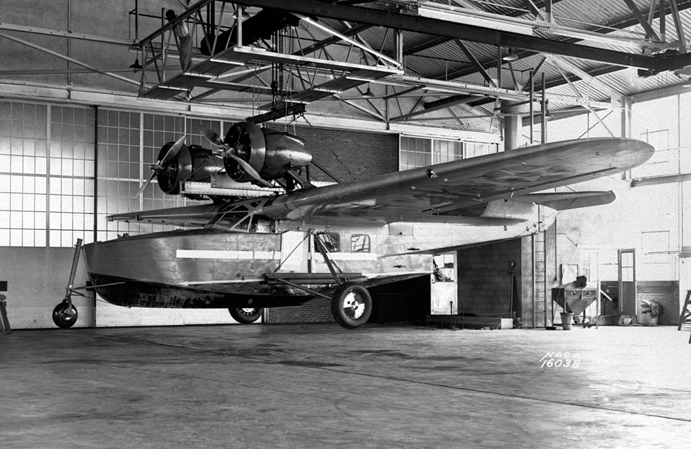 A Douglas OA-4A Dolphin photographed at the Langley Aeronautical Laboratory in September 1938. (NASA Photograph.)