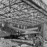 The wreck of a Luftwaffe Focke-Wulf Fw 58 Weihe ("Harrier") left behind in Libya in January 1943. (U.S. Air Force Photograph.)