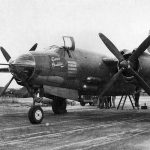 B-26 Marauder, Good Buddie, from the 554th Bombardment Squadron, 386th Bombardment Group photographed at RAF Boxted in 1943. (U.S. Air Force Photograph.)