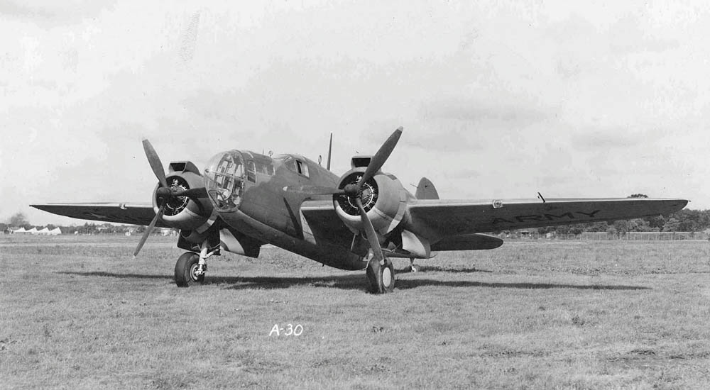 A Martin A-30 Baltimore in U.S. Army Air Force markings prior to delivery to the Royal Air Force under Lend-Lease. (U.S. Air Force Photograph.)