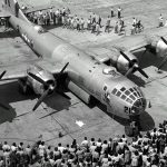 Boeing B-29 Superfortress Thumper appears at Boeing Plant No. 2 in August 1945. (U.S. Air Force Photograph.)