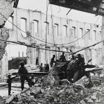 American soldiers from the 4046th QM Truck Company search captured Luftwaffe Fw 190 fighters for souvenirs to send home. (U.S. Library of Congress Prints and Photographs.)