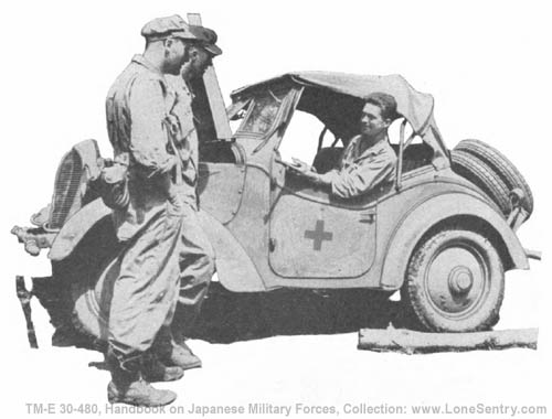 [Figure 394. Japanese model 95 (1935) 4 x 4 scout car.]