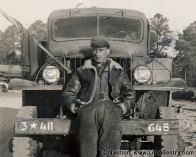 [Truck of Third Air Force, 411th Bombardment Group, 648th Squadron]