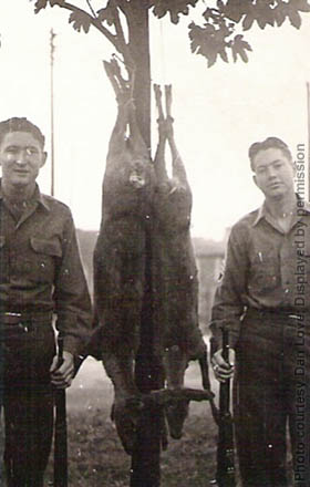 [Hunting trip, Jess Lankford and Harold Baine, September 1945, Hammelburg, Germany]