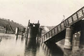 [Seine River bridge, St-Aubin-les-Elbeuf, France, 1945]